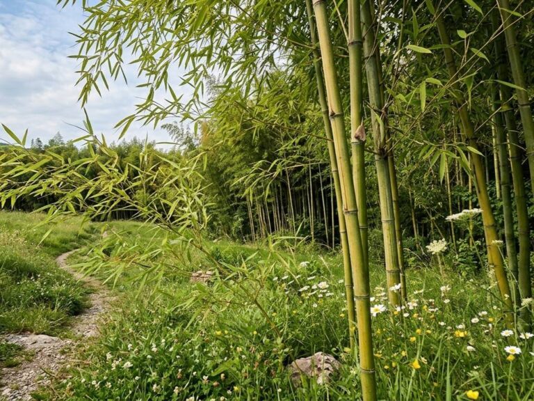 foresta di bambù, materiale naturale molto versatile